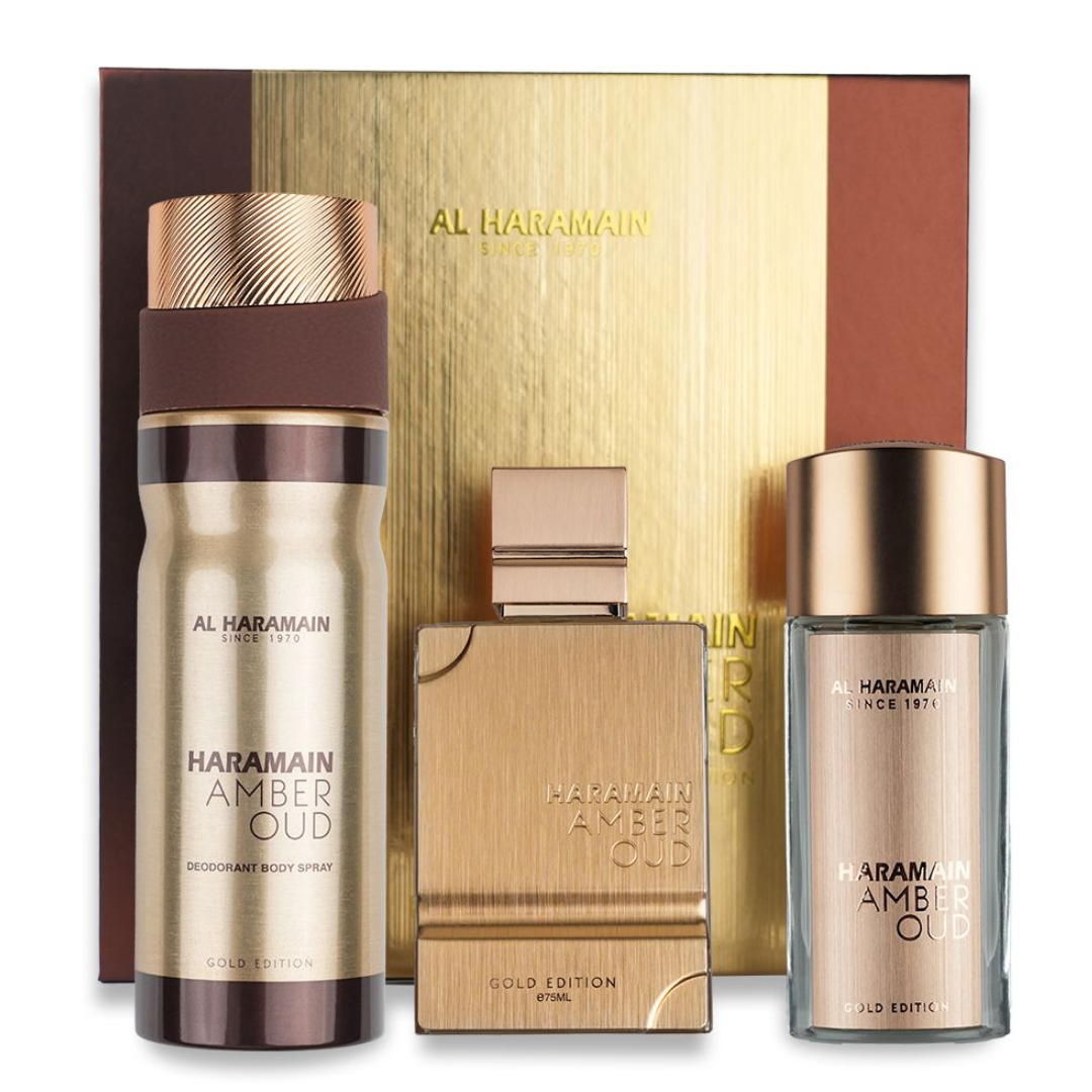 Kit Al Haramain Amber Oud Gold Edition Eau de Parfum Unissex 75ml