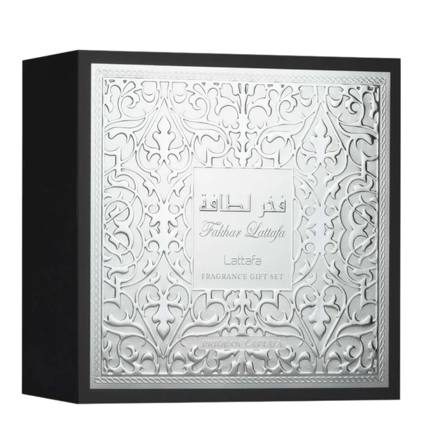 Kit Lattafa Fakhar Black EDP Masculino 100ml + Pefume Portátil