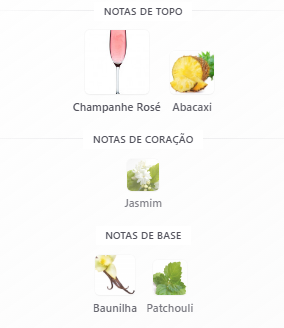 notas 212 vip rose cab